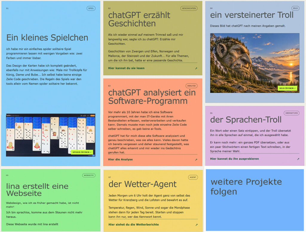 lowida Meine Projekte mit ai